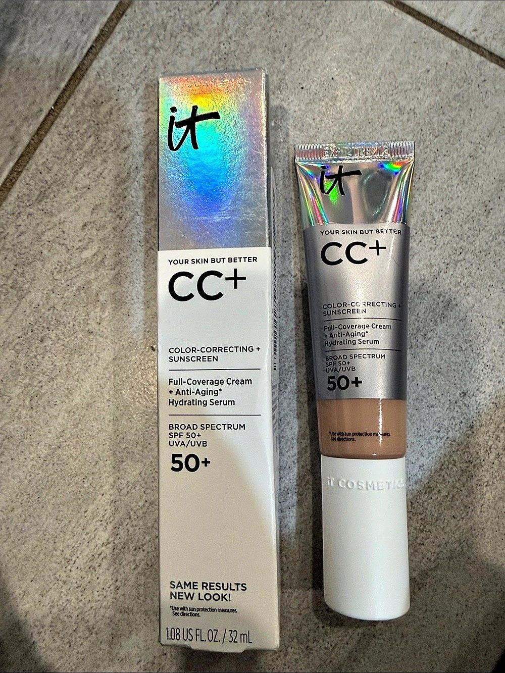IT Cosmetics CC+ Cream Color Correcting Cream SPF 50+ Medium Cool BNIB